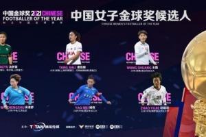 中国女子金球奖候选出炉，唐佳丽、沈梦雨、王霜入选